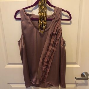 Calvin Klein silk ruffle top!